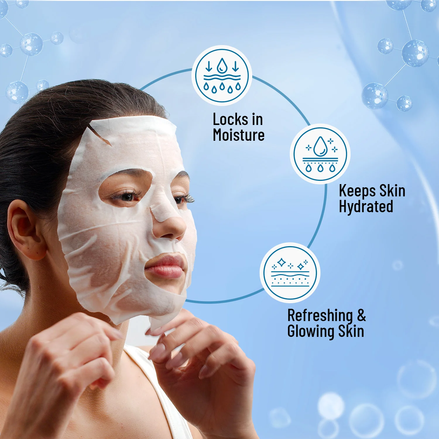Aqua & Hyaluronic Acid Sheet Mask - Image 4