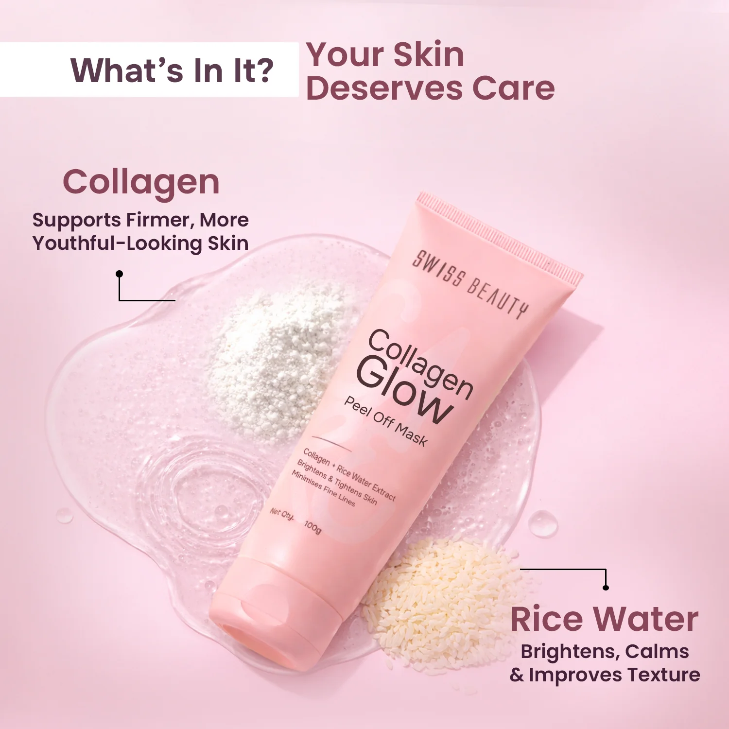 Care Collagen Glow Peel Off Mask - Image 3