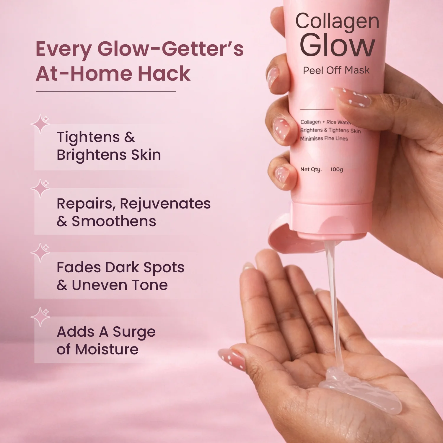 Care Collagen Glow Peel Off Mask - Image 5