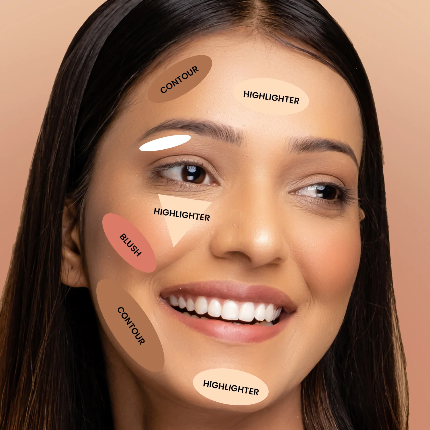 Cheek-A-Boo 3-in-1 Face Palette with Blusher , Contour and Highlighter - Image 15