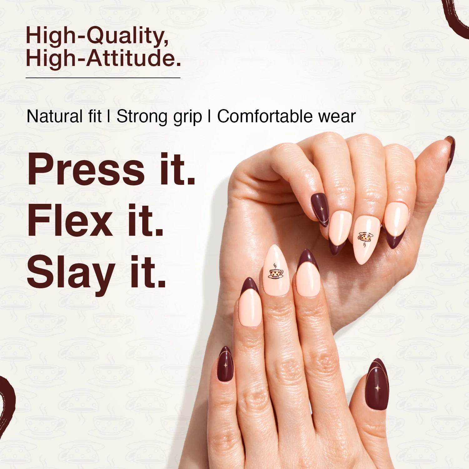 Craze Brew-Tiful Rachel Press On Nails - Image 5