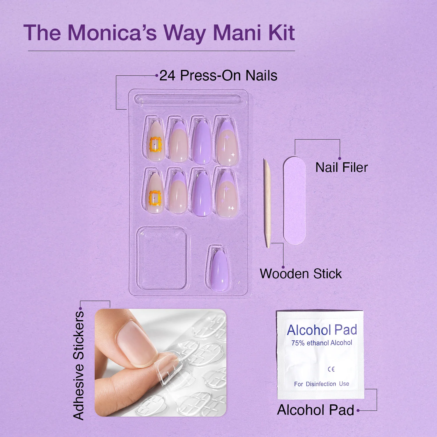 Craze Monica's Way Press On Nails - Image 3