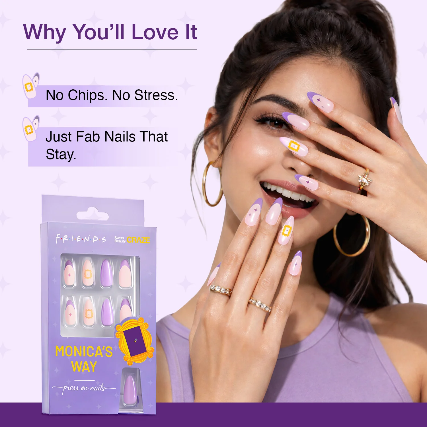 Craze Monica's Way Press On Nails - Image 4
