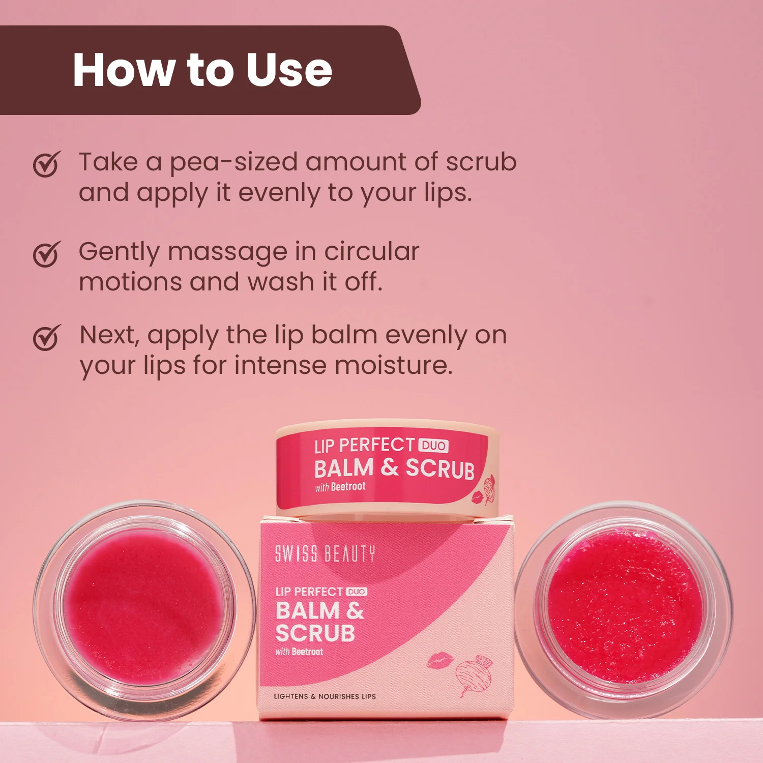 Lip Perfect Duo Balm & Scrub with Beetroot Extract - Image 8